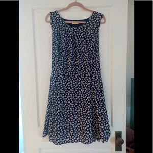 Daisy Chiffon Navy Mini Dress